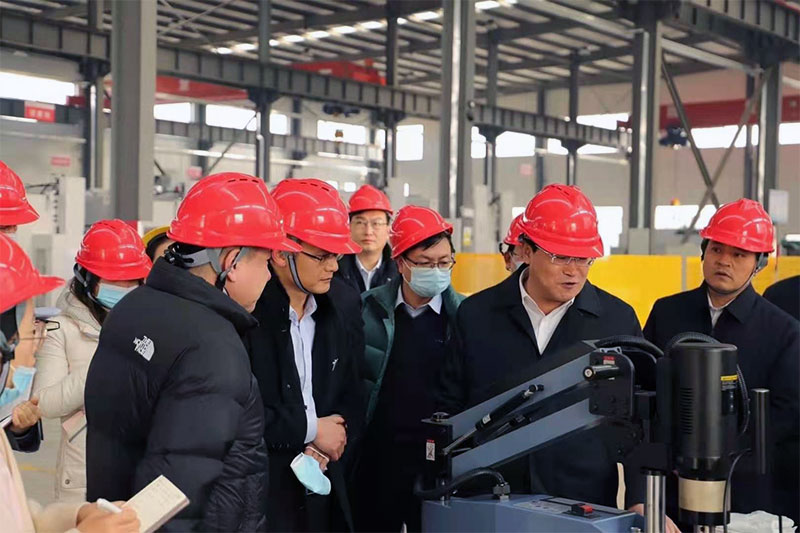 热烈欢迎青岛市常委黄岛区委孙书记携市委领导一行到我公司莅临参观指导